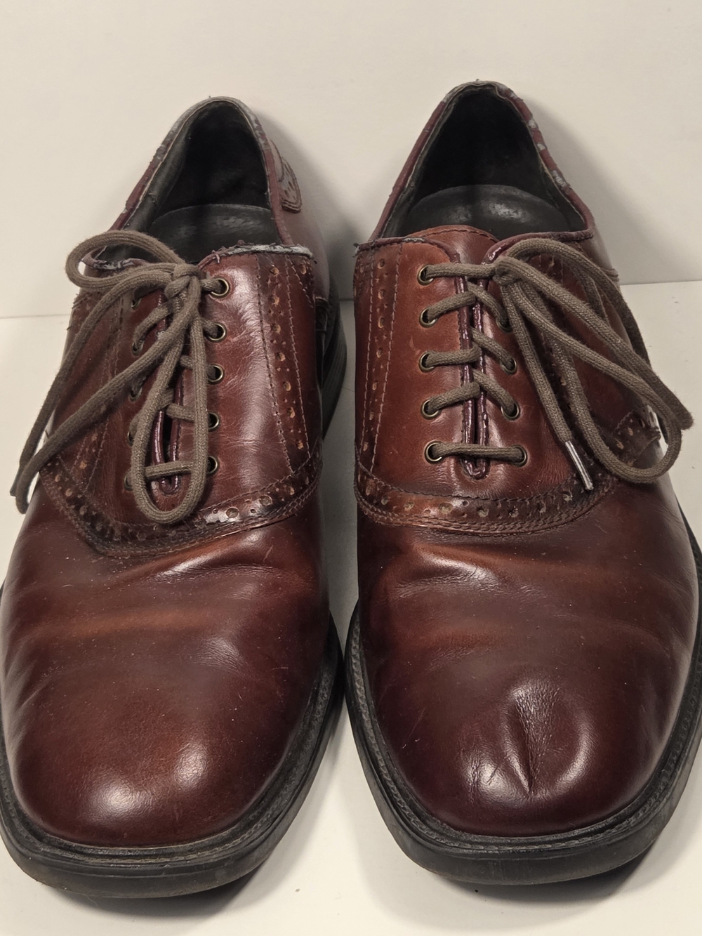 Nunn Bush Brown Leather Lace-Up Oxford Dress Shoes